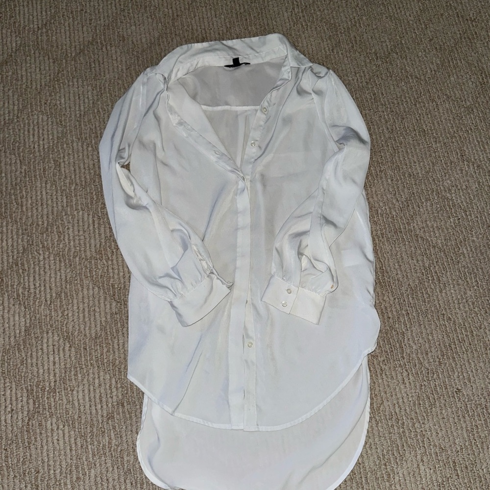 White Button-Up Blouse